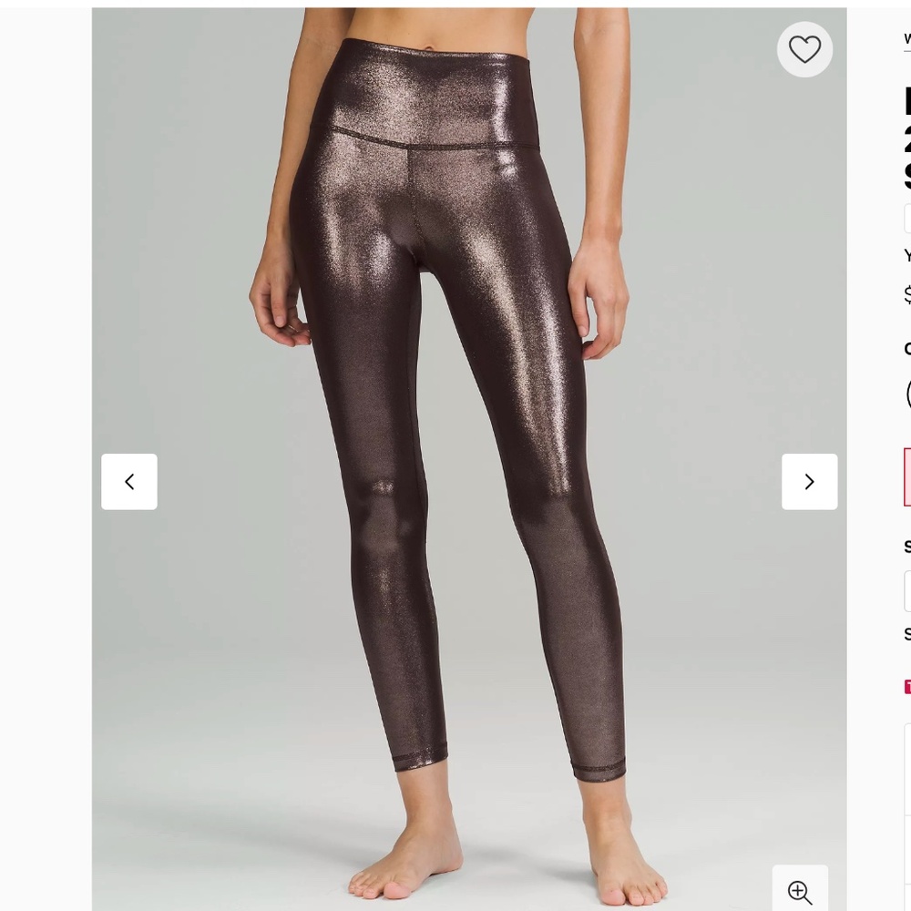 RARE lululemon Align™ High-Rise Pant 25" *Shine French Press